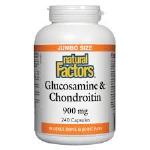 Natural Factors Glucosamine et chondroïtine 900mg 240 caps.