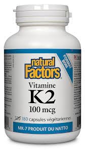 Natural Factors Vitamine K2 120 vcaps.