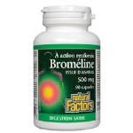 Natural Factors Broméline 500mg 90 capsules