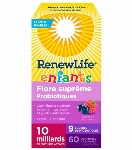 RenewLife enfants probiotiques 60 comprimés à croquer