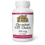 Natural Factors Chrome GTF 500mcg 90 comprimés